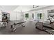 Spacious home gym featuring modern exercise equipment and large windows for ample natural light at 406 Morrison Farm Rd, Troutman, NC 28166