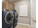 Modern laundry room with stacked washer and dryer at 408 Old Town Village Rd, Waxhaw, NC 28173