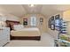Cozy bedroom featuring a full sized bed with a neutral color pallet and classic decorations at 4340 Rodeway Ne Ct, Hickory, NC 28601