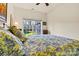 Bedroom showcasing a window view to the fenced backyard at 7331 Sedgebrook W Dr, Stanley, NC 28164