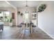 Dining room featuring a wooden table, bench seating, and stylish lighting at 7456 Hartsfield Dr, Lancaster, SC 29720
