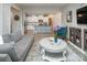 Comfortable living room layout with direct views of the kitchen at 7456 Hartsfield Dr, Lancaster, SC 29720