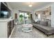 Bright living room with natural light, stylish decor and an open space design at 7456 Hartsfield Dr, Lancaster, SC 29720