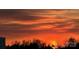 Beautiful sunset view capturing a fiery orange sky above the trees at 7456 Hartsfield Dr, Lancaster, SC 29720