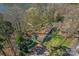 Aerial view of the home with lake view at 7611 Buckland Rd, Charlotte, NC 28278