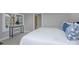Bedroom offering views of the outside along with a private bathroom and large comfortable bed at 7611 Buckland Rd, Charlotte, NC 28278