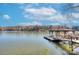 Lakeside dock with covered sitting area at 7611 Buckland Rd, Charlotte, NC 28278