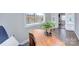 Home office with hardwood floors and view of lake at 7611 Buckland Rd, Charlotte, NC 28278