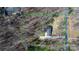 Aerial view of property lines of a single Gathering home with a long driveway at 8125 Appaloosa Ln, Charlotte, NC 28215