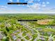Community aerial view showing neighborhood layout and proximity to green spaces and Uptown Charlotte at 963 Brookdale Ln, Stanley, NC 28164