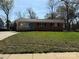 Charming single-story brick home with a well-maintained lawn and a bright blue front door at 1111 Pondella Dr # 66, Charlotte, NC 28213