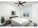 Stylish bedroom featuring natural light and soft, neutral tones for a calming retreat at 1525 Walnut View Dr, Charlotte, NC 28208