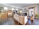 Bright living room featuring hardwood floors and a fireplace with decorative mantle at 15308 Lake Ridge Rd, Charlotte, NC 28278