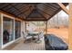 Cozy gazebo with patio furniture and grill, providing a comfortable outdoor space at 1795 Kestrel Valley Ln, Catawba, NC 28609