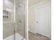 New bathroom with tile shower and glass doors at 2749 Yeager Nw Dr, Concord, NC 28027