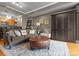 Well-decorated living room with a comfortable sofa, stylish decor, and an open-concept kitchen at 300 W 5Th St # 224, Charlotte, NC 28202