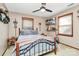 Bedroom featuring decoratively displayed swords, helmets and sports memorabilia at 335 Deep Forest Ct, Gastonia, NC 28056