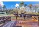 Large wooden deck perfect for outdoor entertaining with plenty of space for seating and relaxation at 455 Pinhook Loop Rd, Gastonia, NC 28056