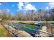 Backyard features an in-ground pool with slide, perfect for summer fun at 455 Pinhook Loop Rd, Gastonia, NC 28056