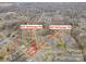 Aerial view of two properties, 600 and 602 Bethpage Rd, in a neighborhood setting at 602 Bethpage Rd, Kannapolis, NC 28081