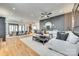 Open-concept living area with dining space and modern decor at 805 E 19Th St, Charlotte, NC 28205