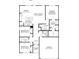 Layout of the home, featuring a kitchen, living room, bedrooms, bathrooms and a garage at 1048 Arundle Rd, Sherrills Ford, NC 28673