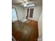 Bedroom with wood floors, window and a ceiling fan at 10516 Hambright Rd, Huntersville, NC 28078