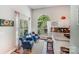 Bright Kitchenette area with breakfast bar and large picture windows and comfortable seating at 11003 Pale Hickory Ln, Charlotte, NC 28215