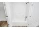Bathroom with a shower, toilet, and sink at 1235 E Poplar St, Conover, NC 28613