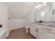 Bright, modern bathroom with marble counters and new fixtures at 13625 Buster Rd, Stanfield, NC 28163