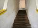 Carpeted stairs leading to the upper level at 1421 Braveheart Ln, Charlotte, NC 28216
