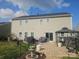 Spacious backyard with patio, and green space at 190 Glastonbury Dr, Mooresville, NC 28115