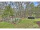 Well-maintained garden with raised beds and an enclosed fence with lush greenery at 2819 Blythe Rd, Waxhaw, NC 28173