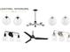 Interior lighting options including pendants, chandeliers, ceiling fans, and vanity lights at 3003 Casting St # 12, Charlotte, NC 28206