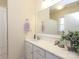 Bright bathroom with vanity, decorative mirror, and plenty of counter space at 3102 Arches Bluff Cir, Lancaster, SC 29720