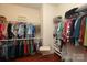 Walk-in closet with wood flooring, shelving and hanging storage for clothes and shoes at 3102 Arches Bluff Cir, Lancaster, SC 29720