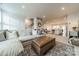 Bright living room flowing into the kitchen, with modern furnishings at 3104 Timber Mill Dr, Matthews, NC 28104