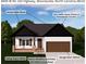 Detailed view of a single-story home showcasing Aspen White siding and Walnut garage door at 8455 W Nc 152 Hwy, Mooresville, NC 28115