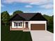 Charming single-story home featuring white siding, dark accents, and an attached two-car garage at 8455 W Nc 152 Hwy, Mooresville, NC 28115