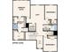 Upper level floor plan showing an owner's suite, loft, two bedrooms, and laundry area at 9940 Manor Vista Trl, Kannapolis, NC 28027