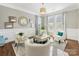 Cozy living room with elegant seating, natural light from large windows, and refined decor at 1022 Doughton Ln, Indian Trail, NC 28079