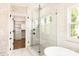Bathroom features a large glass shower and a separate toilet at 1119 N Myers St, Charlotte, NC 28206