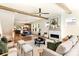 Bright, open living room features hardwood floors, wooden beams, and a modern fireplace with marble surround at 1119 N Myers St, Charlotte, NC 28206