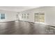 Bright living room features many windows and sliding glass door to the backyard at 117 Obadiah Ct, Troutman, NC 28115