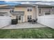 Cozy backyard with white fences and patio at 11911 Maria Ester Ct, Charlotte, NC 28277