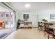 Inviting dining area featuring a functional buffet and seamless transition to a charming screened porch at 1625 Saint Paul Church Rd, Salisbury, NC 28146