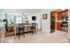 An open-concept dining area connects to a living room, offering an ideal space for seamless entertaining and relaxation at 1625 Saint Paul Church Rd, Salisbury, NC 28146
