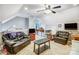 Comfortable living space featuring a kitchenette and two leather sofas at 1625 Saint Paul Church Rd, Salisbury, NC 28146