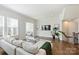 Inviting living room with hardwood floors, neutral decor, and large windows providing natural light at 208 Emerson Ave, Charlotte, NC 28204