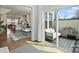 Bright, sunny patio view from interior with open concept floorplan at 208 Emerson Ave, Charlotte, NC 28204